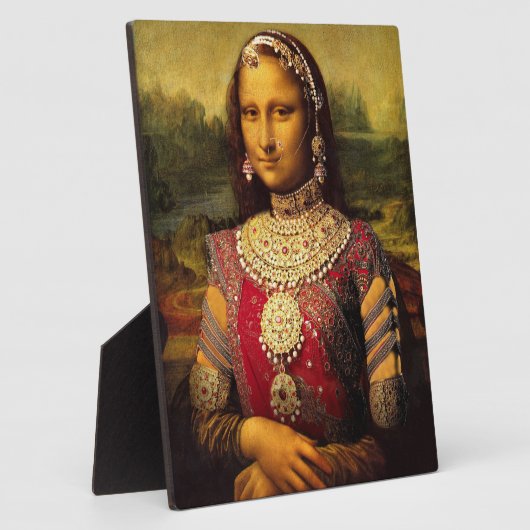 Indian Royal Monalisa - Tabop Platte with Easel Fotoplatte (Seite)