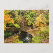 Indian Run Falls Park im Herbst, Dublin, Ohio Postkarte (Vorderseite)