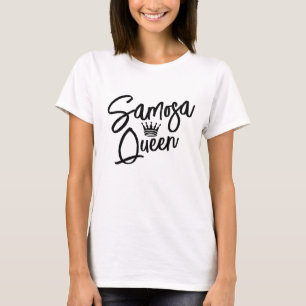 Indian Samosa Queen Funny Samosa T - Shirt Fraue