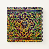 Indian Sari Design Notizblock (Rückseite)