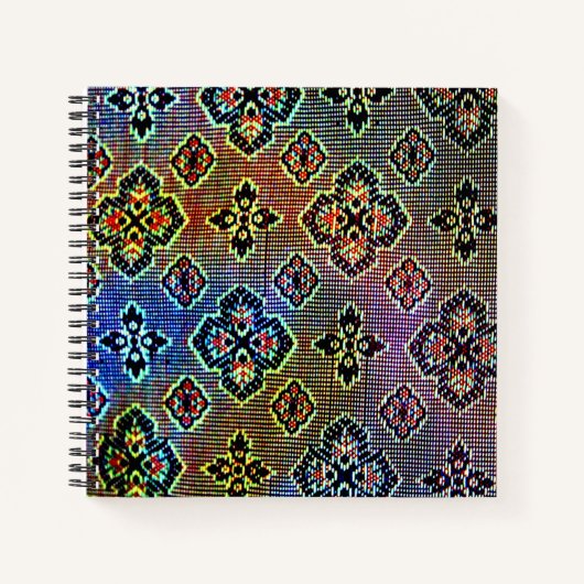Indian Sari Design Notizblock (Vorderseite)
