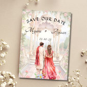 Indian Save the date template Indian wedding card Einladung