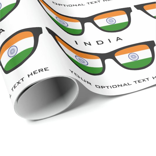 Indian Shades Sondertext & Farbe Geschenkpackung Geschenkpapier (Rolleneckpunkt)