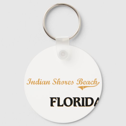 Indian Shores Beach Florida Classic Schlüsselanhänger (Vorderseite)