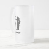 Indian Sioux Mattglas Bierglas (Vorderseite Links)