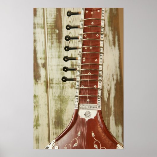 Indian Sitar String Instrument Poster (Vorne)