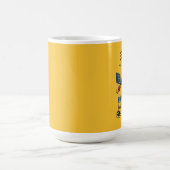 Indian Software Engineer Coder Playing Cricket URM Kaffeetasse (Mittel)