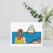 Indian Spots Mayflower Postkarte (Stehend Vorderseite)