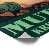 Indian Staat Railways Muttra Krishna Temple Poster (Ecke)