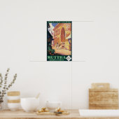 Indian Staat Railways Muttra Krishna Temple Poster (Küche)