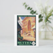 Indian Staat Railways Muttra Krishna Temple Postkarte (Stehend Vorderseite)