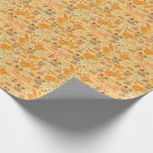 Indian Street Food Pattern farbenfrohe festliche C Geschenkpapier (Ecke)