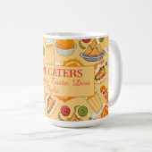 Indian Street Food Pattern farbenfrohe festliche C Kaffeetasse (VorderseiteRechts)