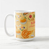 Indian Street Food Pattern farbenfrohe festliche C Kaffeetasse (Links)