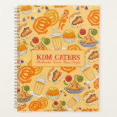 Indian Street Food Pattern farbenfrohe festliche C Planer (Vorderseite)