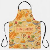 Indian Street Food Pattern farbenfrohe festliche C Schürze (Vorderseite)