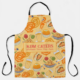 Indian Street Food Pattern farbenfrohe festliche C Schürze