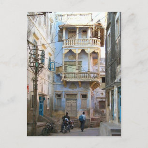 Indian Street-Szene Postkarte