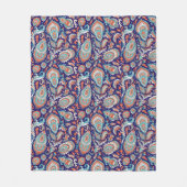 Indian Style Paisley Floral Seamless Pattern Fleecedecke (Vorderseite)