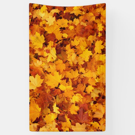 Indian Summer Golden Blätter Banner (Vertikal)