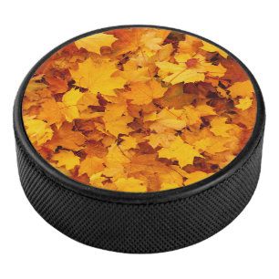 Indian Summer Golden Blätter Eishockey Puck