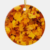 Indian Summer Golden Blätter Keramik Ornament (Vorne)