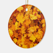 Indian Summer Golden Blätter Keramik Ornament (Links)