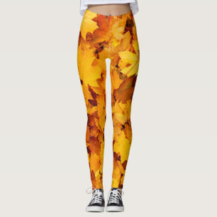 Indian Summer Golden Blätter Leggings