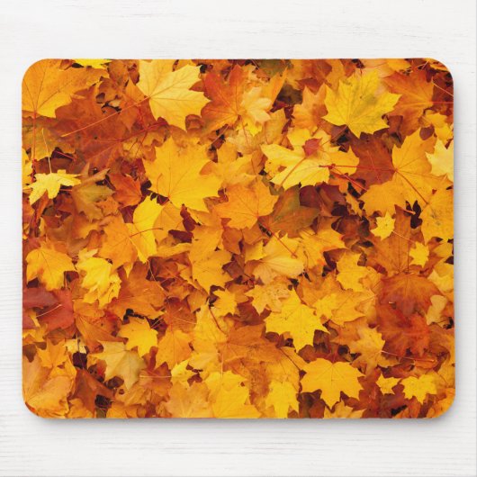 Indian Summer Golden Blätter Mousepad (Vorne)