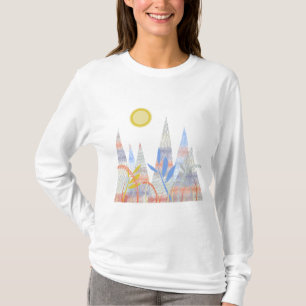 "Indian Summer Mountains" Langarmshirt T-Shirt