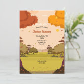 Indian Summer Party Einladungen (Stehend Vorderseite)