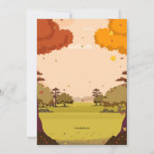 Indian Summer Party Einladungen (Rückseite)