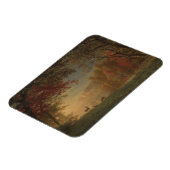 Indian Sunset Deer am See Magnet (Linke Seite)