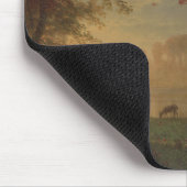 Indian Sunset Deer am See Mousepad (Ecke)