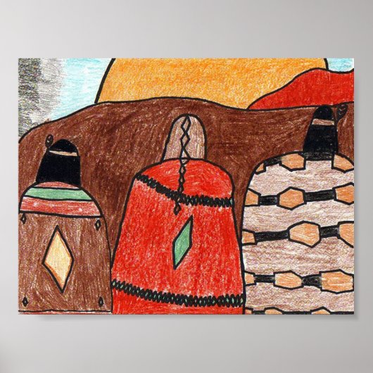 Indian Sunset Poster (Vorne)