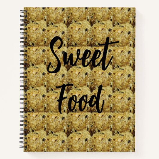 Indian Sweet Til Laddu Sweet Food Notizblock (Vorderseite)