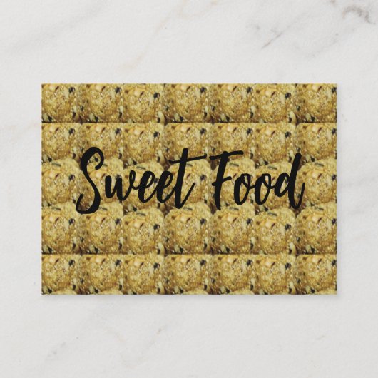 Indian Sweet Til Laddu Sweet Food Visitenkarte (Vorderseite)