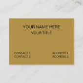 Indian Sweet Til Laddu Sweet Food Visitenkarte (Rückseite)