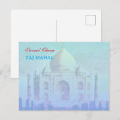 Indian Taj Mahal Postkarte (Vorne/Hinten)