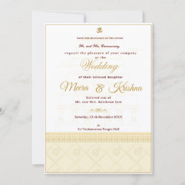  Indian Temple Wedding Invitation  Einladung