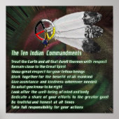 Indian Ten Commandments Poster (Vorne)