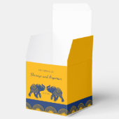 Indian Themed Elefanten bei Royal Blue Wedding Geschenkschachtel (Geöffnet)