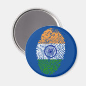 Indian touch fingerprint flag magnet (Vorderseite/Rückseite)