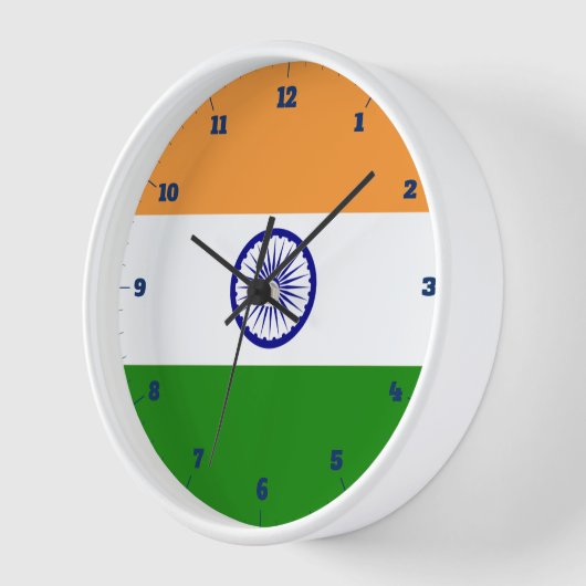 INDIAN TRICOLOR FLAG UHR (Winkel)