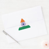 Indian Tricolor Tiranga Dreieckiger Aufkleber (Umschlag)