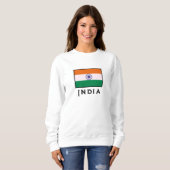 Indian Tricolor Tiranga Flag Sweatshirt (Vorne ganz)