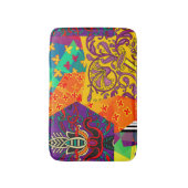 Indian Turkish Festive Patchwork Mandala Badematte (Vorderseite Vertikal)