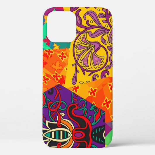 Indian Turkish Festive Patchwork Mandala Case-Mate iPhone Hülle (Rückseite)