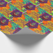 Indian Turkish Festive Patchwork Mandala Geschenkpapier (Ecke)