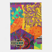 Indian Turkish Festive Patchwork Mandala Geschirrtuch (Vertikal)